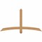 Ekena Millwork Bellingham Timber Gable Bracket, Western Red Cedar, 60"W x 32"H x 3 1/2"D x 3 1/2"F, 13/12 Pitch GBW060X32X0404BEL00SWR - alternate 1